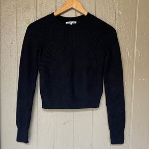 Helmut Lang wool blend Crew Neck Sweater in black size XS